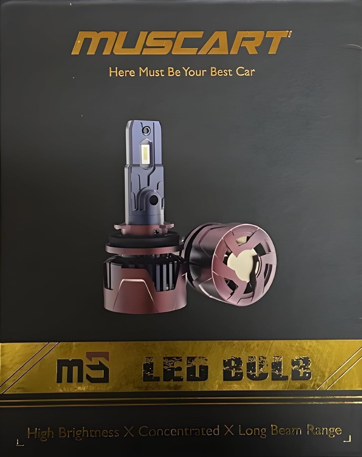 MUSCART M5 9006 LED Car Headlight Bulbs 2-Pack