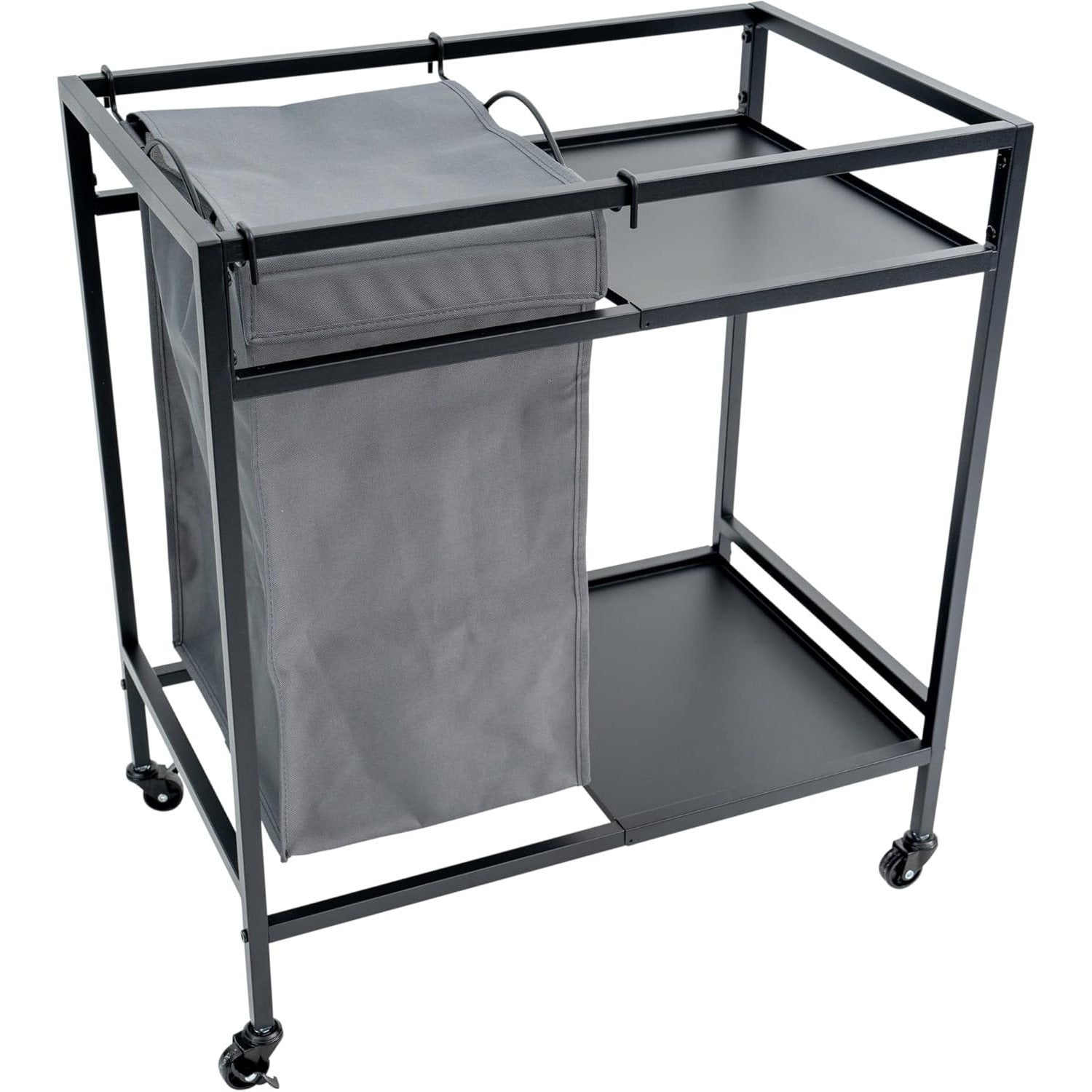 CB Home CasaVibe Laundry Hamper with Shelves & Fabric Bags