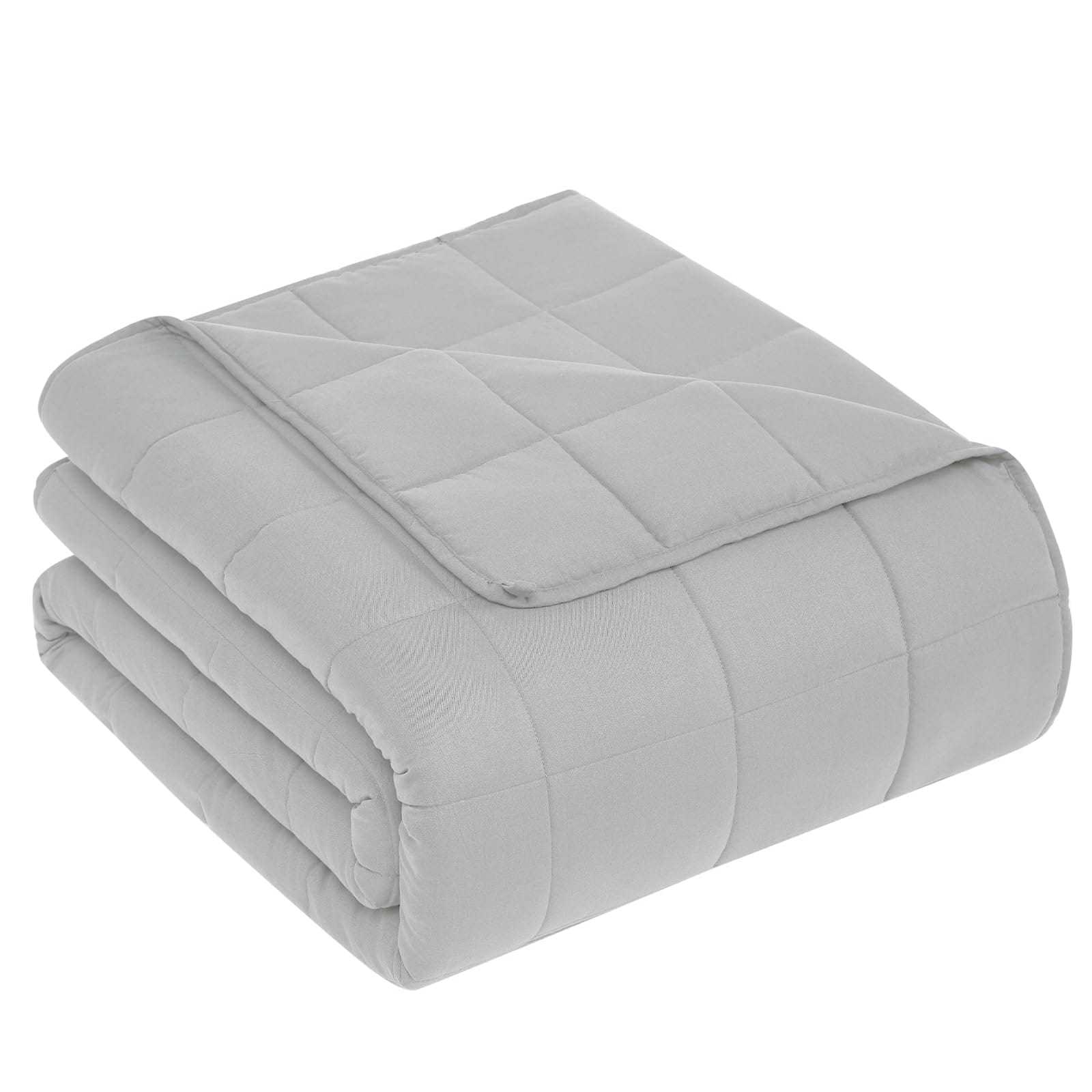 12 lb (5.4 kg) Soft Cooling Weighted Blanket for Adults & Kids with Glass Beads