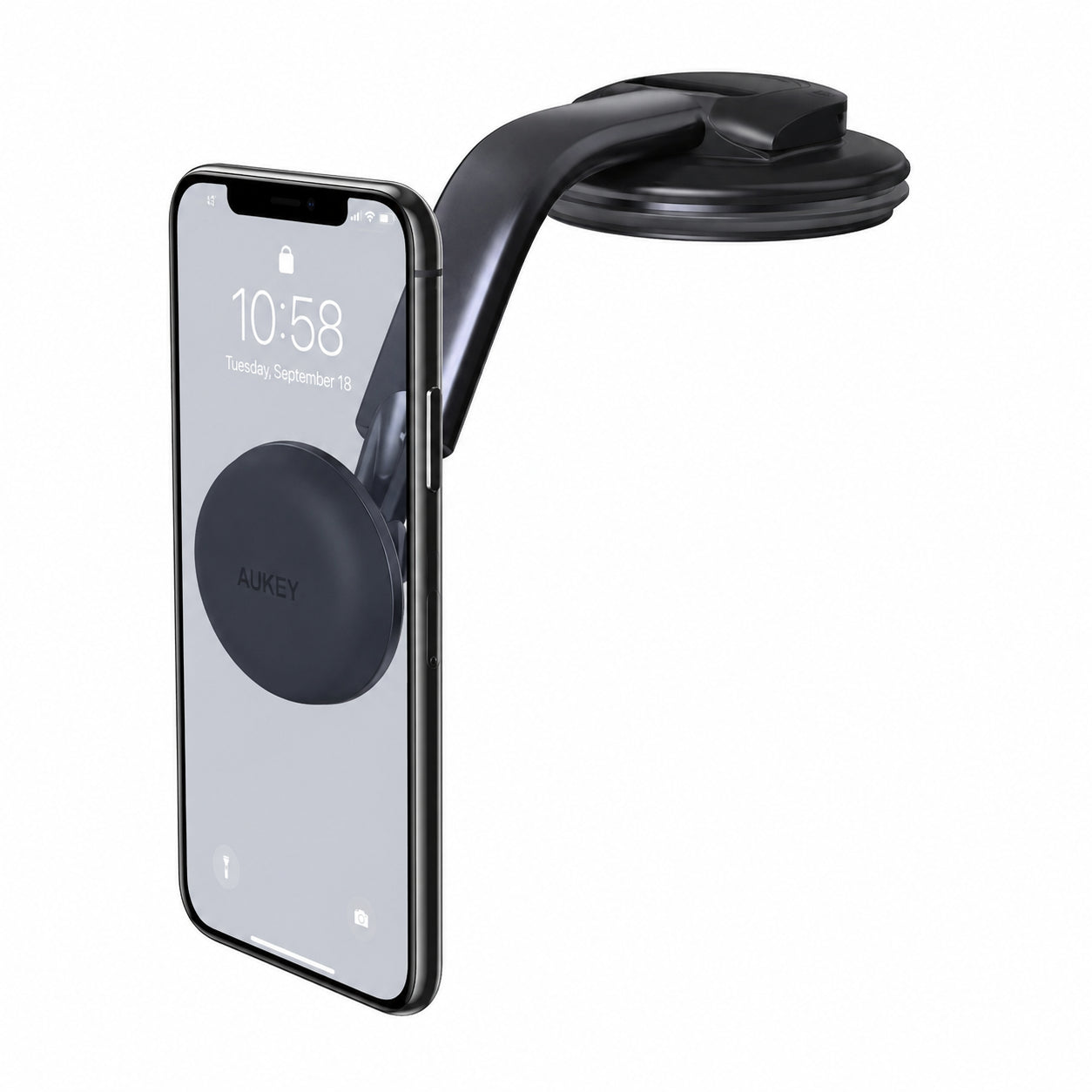 AUKEY HD-C49 360° Magnetic Car Phone Mount, Black