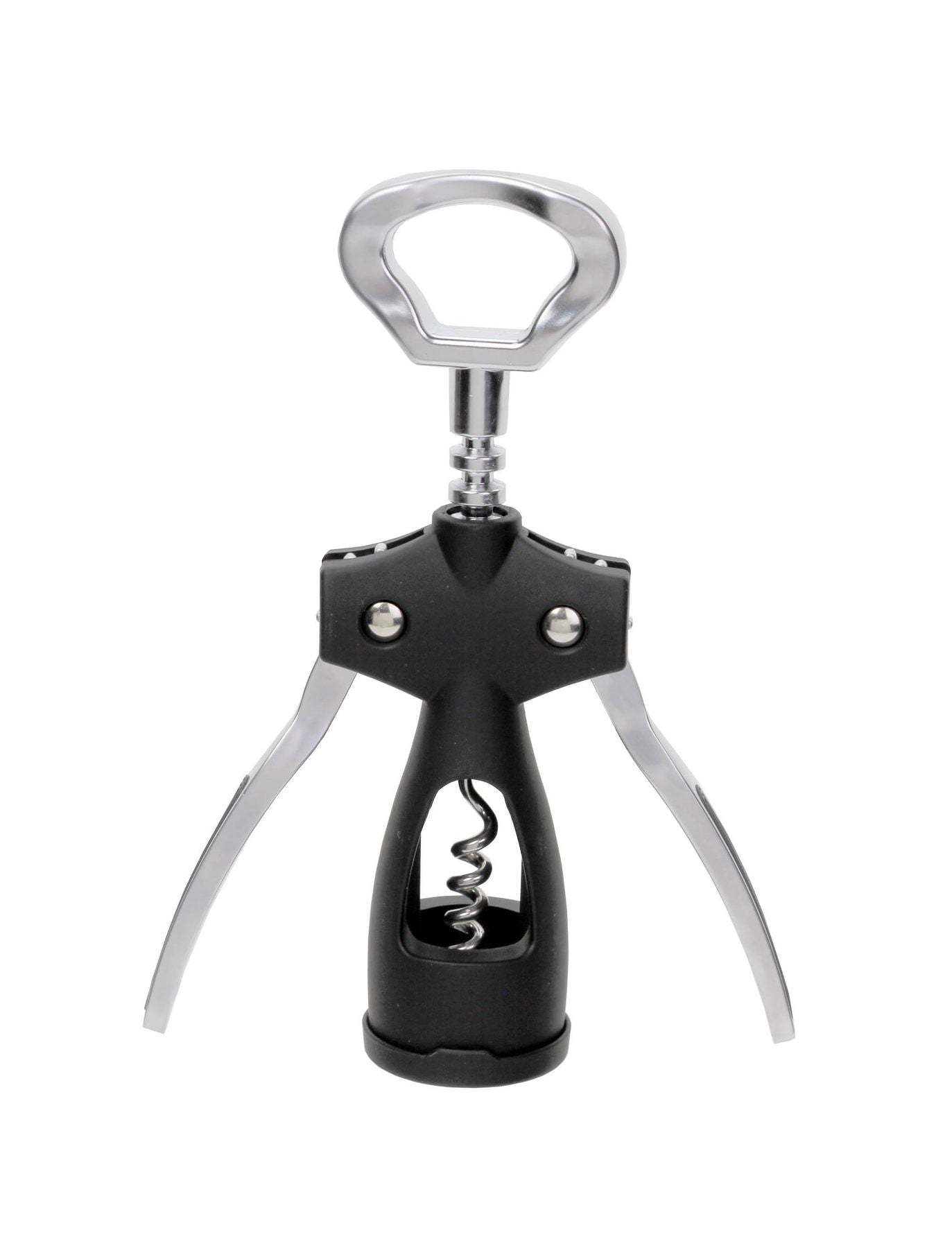 Craft Kitchen Heavy Duty Wing Corkscrew – Black & Stainless Steel