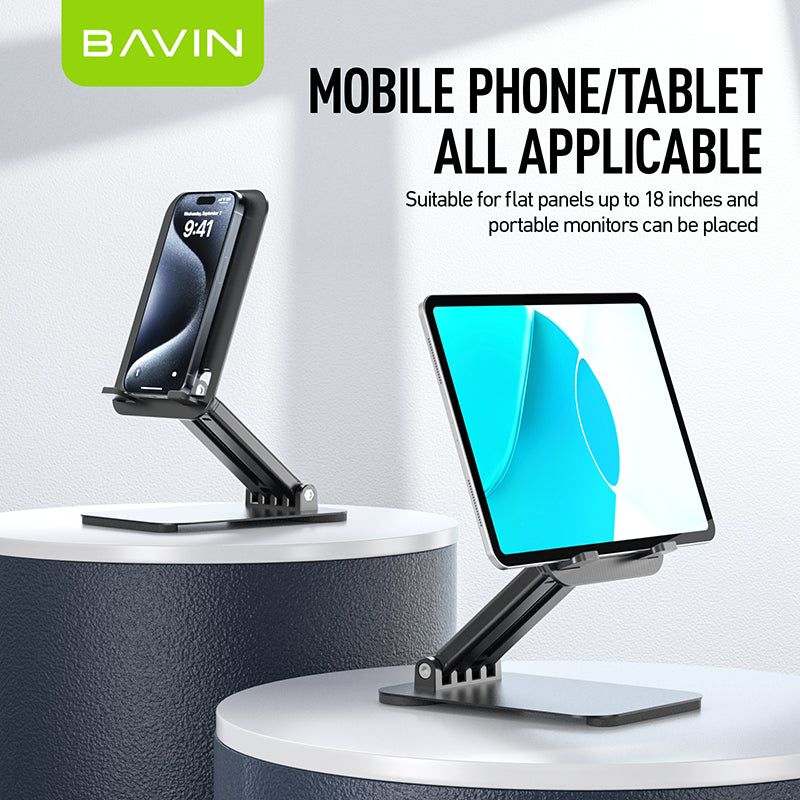BAVIN PS18 Universal Foldable Aluminum Phone & Tablet Stand