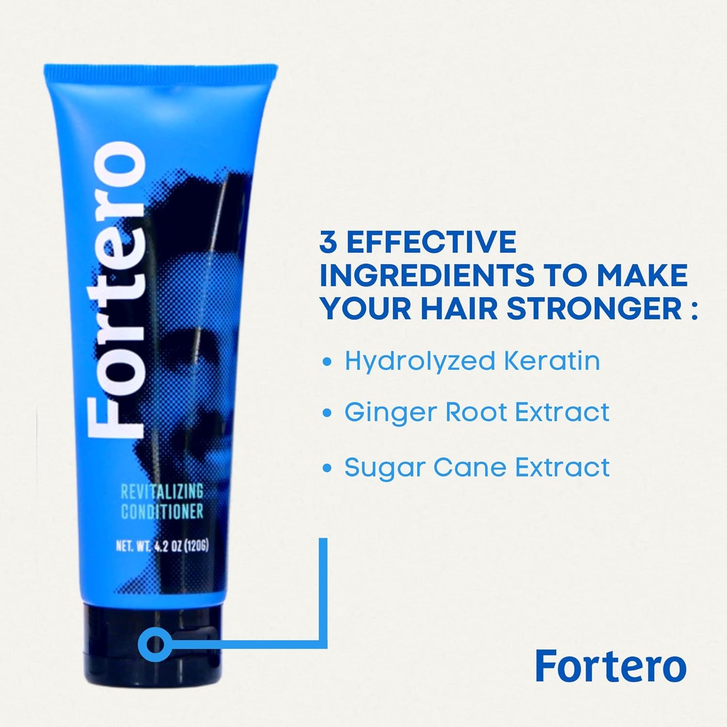 Fortero Men's Anti-Thinning Conditioner for Fuller-Looking Hair