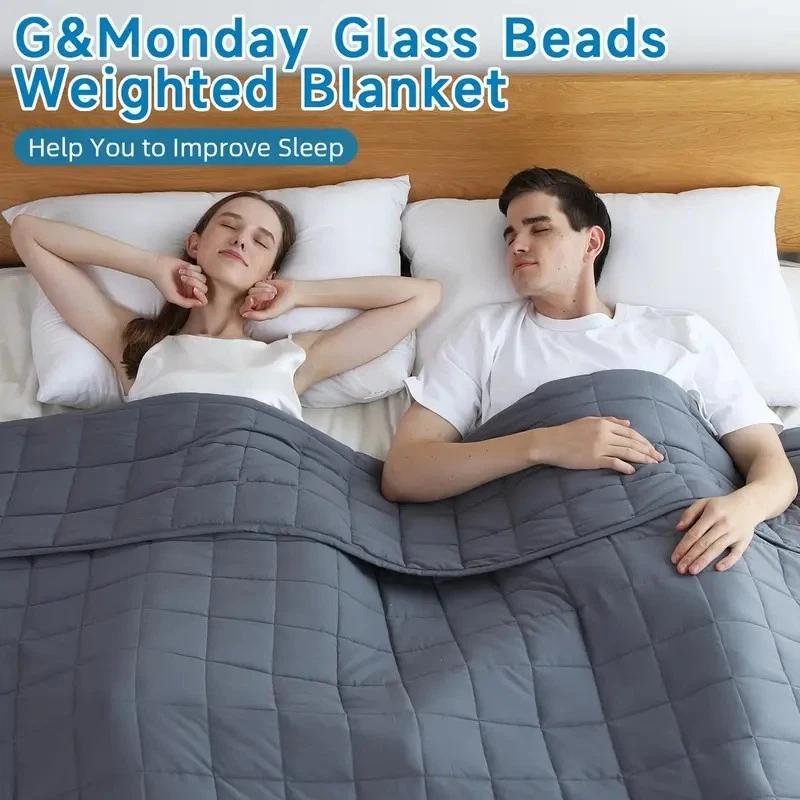 15 lb Soft Cooling Weighted Blanket for Adults