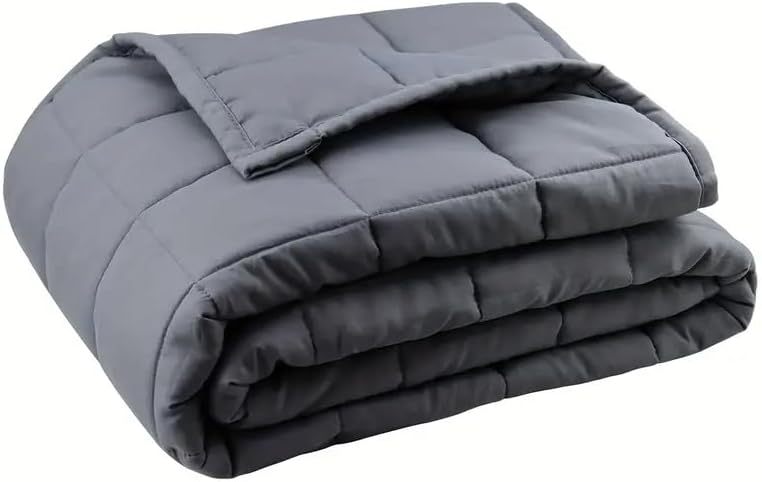 20 lb (9 kg) Soft Cooling Weighted Blanket for Adults with Premium Glass Beads