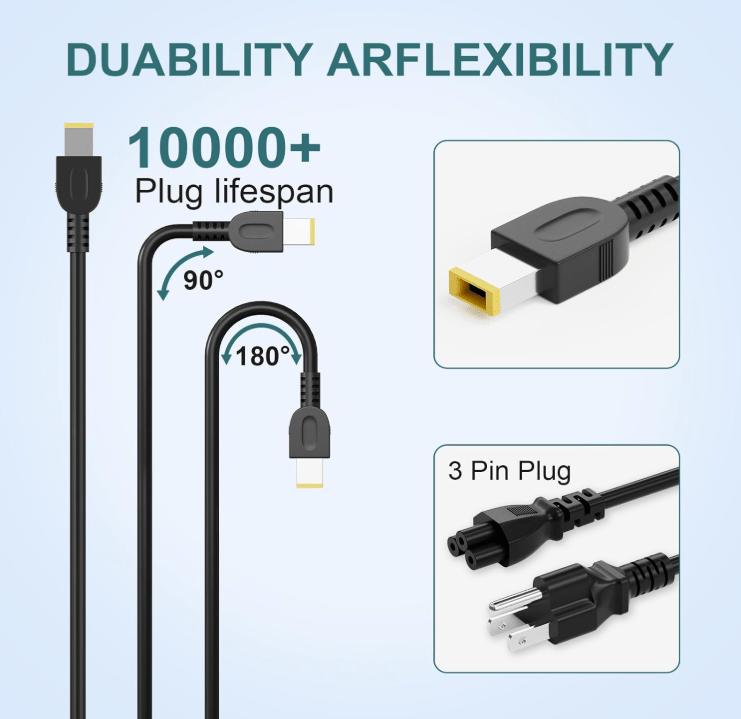 65W Lenovo Laptop Charger for ThinkPad, Yoga & IdeaPad Series