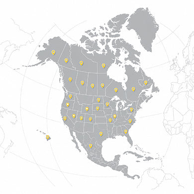 Buyer network across Canada and the United States